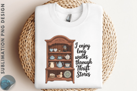 Download Thrift Store Cottagecore Shelf PNG Desig - Premium Resources