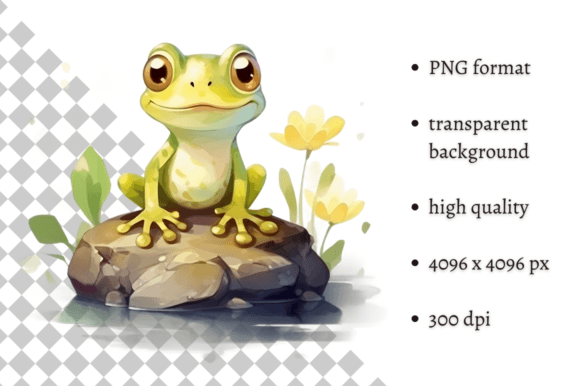 Download Watercolor Frog Clipart Individual File - Premium Resources